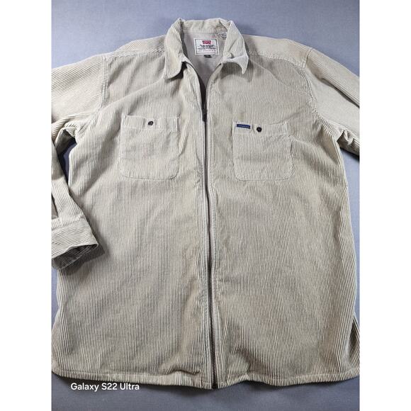 Levi's Other - Levis Mens XL Coruroy Jacket Beige Full Zip Utility Workwear Western Classic